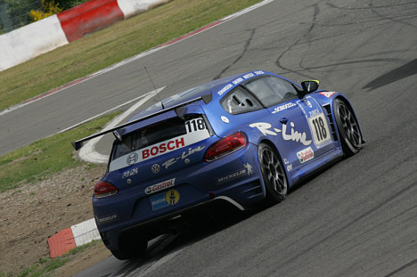 Nicki Thiim er fabrikskører for VW Motorsport i 24-timers løbet på Nürburgring.
